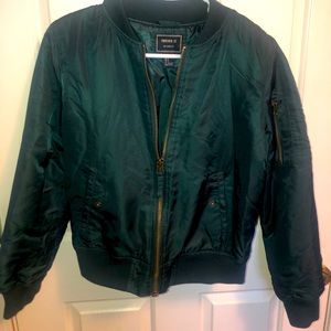 Forever21 Sea Green Bomber Jacket💚